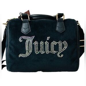 NWT Juicy Couture Black Liquorice Obsession Satchel $99